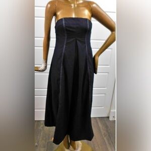 Mon Renn Winslow Strapless Midi Dress – Women’s Size S / 8 – Black